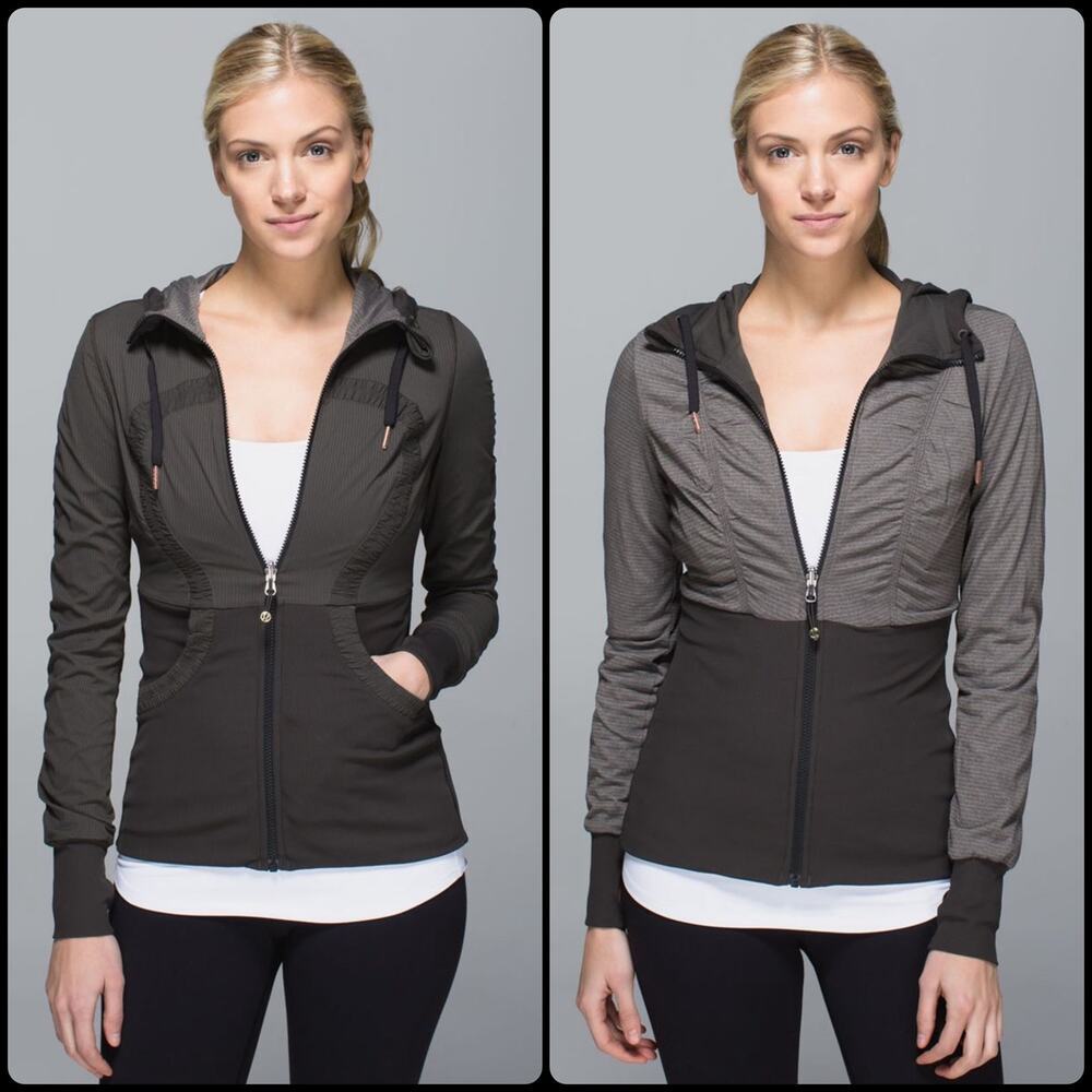Lululemon Dance Studio Jacket III Dark Wren Hooded‎ Zip Women’s Size 6 RARE